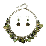 BOCAR Women's Beaded Strand Statement Necklace Beads Collar(0002)