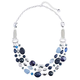 Bocar New Multi Layer Beads Statement Gold Chain Necklace for Women 0009