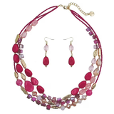Bocar Multi Layer Shell Beaded Statement Necklace for Women Jewelry(N0001)