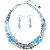 Bocar Multi Layer Shell Beaded Statement Necklace for Women Jewelry(N0001)