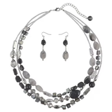 Bocar Multi Layer Shell Beaded Statement Necklace for Women Jewelry(N0001)