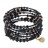 BOCAR Boho Multilayer Beaded Bracelets for Women Bohemian Stretch Layered Bead Bracelets Charm Bangle Handmade Jewelry（BR-1209）
