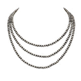 Bocar 3 pcs Beads Collar Necklace Set Turquoise Jewelry for Women Gift