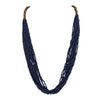 Bocar Long Multi Strand Handmade Beaded Statement Necklace with Gift Box, White, 40 inches, Women