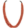 Bocar Long Multi Strand Handmade Beaded Statement Necklace with Gift Box, White, 40 inches, Women