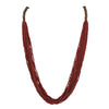 Bocar Long Multi Strand Handmade Beaded Statement Necklace with Gift Box, White, 40 inches, Women