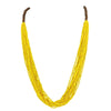 Bocar Long Multi Strand Handmade Beaded Statement Necklace with Gift Box, White, 40 inches, Women