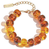 Chunky Beaded Necklace and Bracelet Set for Women Colorful Large Bead Necklaces Statement Beads Y2k Choker Necklace for Gift Jewelry