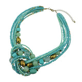 Bocar Statement Seed Beads Necklace for Women Multilayer beaded Collar Necklace (NK_10345)