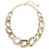 BOCAR Statement Chunky Acrylic Chain Link Choker Necklace Fashion Women Collar Necklaces Acrylic Resin Chain Necklace(N0097)
