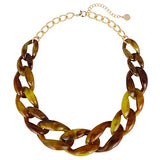 BOCAR Statement Chunky Acrylic Chain Link Choker Necklace Fashion Women Collar Necklaces Acrylic Resin Chain Necklace(N0097)