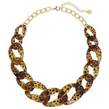 BOCAR Statement Chunky Acrylic Chain Link Choker Necklace Fashion Women Collar Necklaces Acrylic Resin Chain Necklace(N0097)