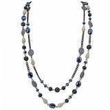Bocar Long Statement Necklaces for Women Trendy, Boho Costume Jewelry Layered Crystal Beaded Collar Necklaces for Women (NK-10084)