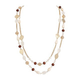 Bocar Long Statement Necklaces for Women Trendy, Boho Costume Jewelry Layered Crystal Beaded Collar Necklaces for Women (NK-10084)