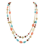 Bocar Long Statement Necklaces for Women Trendy, Boho Costume Jewelry Layered Crystal Beaded Collar Necklaces for Women (NK-10084)