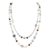 Bocar Long Statement Necklaces for Women Trendy, Boho Costume Jewelry Layered Crystal Beaded Collar Necklaces for Women (NK-10084)