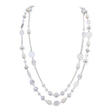 Bocar Long Statement Necklaces for Women Trendy, Boho Costume Jewelry Layered Crystal Beaded Collar Necklaces for Women (NK-10084)