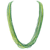 Bocar Long Multiple Strand Handmade Beaded Statement 33" Necklace for Women (NK_10235)