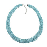 Bocar Long Multiple Strand Handmade Beaded Statement 33" Necklace for Women (NK_10235)