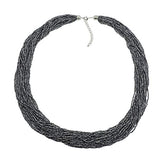 Bocar Long Multiple Strand Handmade Beaded Statement 33" Necklace for Women (NK_10235)