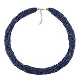 Bocar Long Multiple Strand Handmade Beaded Statement 33" Necklace for Women (NK_10235)