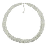 Bocar Long Multiple Strand Handmade Beaded Statement 33" Necklace for Women (NK_10235)