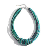 Bocar Chunky Statement Colorful Seed Beads Women Choker Collar Necklace(NK_10314)