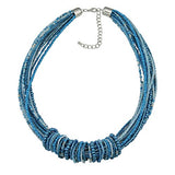 Bocar Chunky Statement Colorful Seed Beads Women Choker Collar Necklace(NK_10314)
