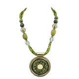 Bocar Statement Beaded Necklace for Women Chunky Collar Pendant Necklace (NK_10343)