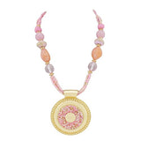 Bocar Statement Beaded Necklace for Women Chunky Collar Pendant Necklace (NK_10343)