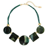 Bocar Vintage Costume Pendant Jewelry for Women Fashion Acrylic 5 Geometry Collar Necklace(NK_10675)