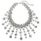 Bocar Statement Chunky Crystal Beds Pendant Necklace Collar Costume Bib Necklaces for Women Party Prom (NK_10706)
