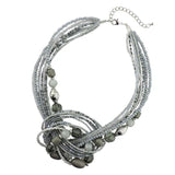 Bocar Statement Seed Beads Necklace for Women Multilayer beaded Collar Necklace (NK_10345)