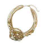 Bocar Statement Seed Beads Necklace for Women Multilayer beaded Collar Necklace (NK_10345)