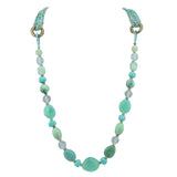 Bocar Long Beaded Necklace for Women Handmade Fashion Costume Chain Jewelry Gift（10349）