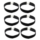 BOCAR 12pcs 1 inch Width Black Velvet Chokers Vintage Necklace for Women With Extension (XL-1019)