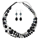 Bocar Multi Layer Shell Beaded Statement Necklace for Women Jewelry(N0001)