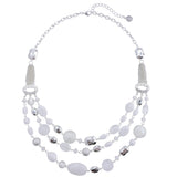 Bocar New Multi Layer Beads Statement Gold Chain Necklace for Women 0009