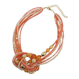 Bocar Statement Seed Beads Necklace for Women Multilayer beaded Collar Necklace (NK_10345)