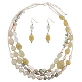 Bocar Multi Layer Shell Beaded Statement Necklace for Women Jewelry(N0001)