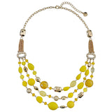 Bocar New Multi Layer Beads Statement Gold Chain Necklace for Women 0009