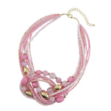 Bocar Statement Seed Beads Necklace for Women Multilayer beaded Collar Necklace (NK_10345)