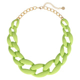 BOCAR Statement Chunky Acrylic Chain Link Choker Necklace Fashion Women Collar Necklaces Acrylic Resin Chain Necklace(N0097)