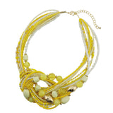 Bocar Statement Seed Beads Necklace for Women Multilayer beaded Collar Necklace (NK_10345)