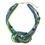 Bocar Statement Seed Beads Necklace for Women Multilayer beaded Collar Necklace (NK_10345)