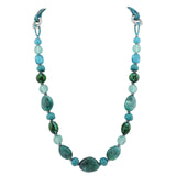 Bocar Long Beaded Necklace for Women Handmade Fashion Costume Chain Jewelry Gift（10349）