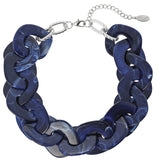Bocar Large Acrylic Cuban Choker Chunky Statement Collar Necklace for Women Gift, 20inch (NK-10666）