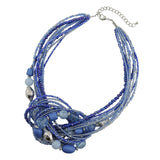 Bocar Statement Seed Beads Necklace for Women Multilayer beaded Collar Necklace (NK_10345)