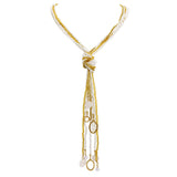 BOCAR Long Seed Beaded Multi Strand Necklace,10 Multiple Statement Long Bib Necklace with Tie Knot for Women Jewelry (N0102)