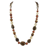 Bocar Long Beaded Necklace for Women Handmade Fashion Costume Chain Jewelry Gift（10349）